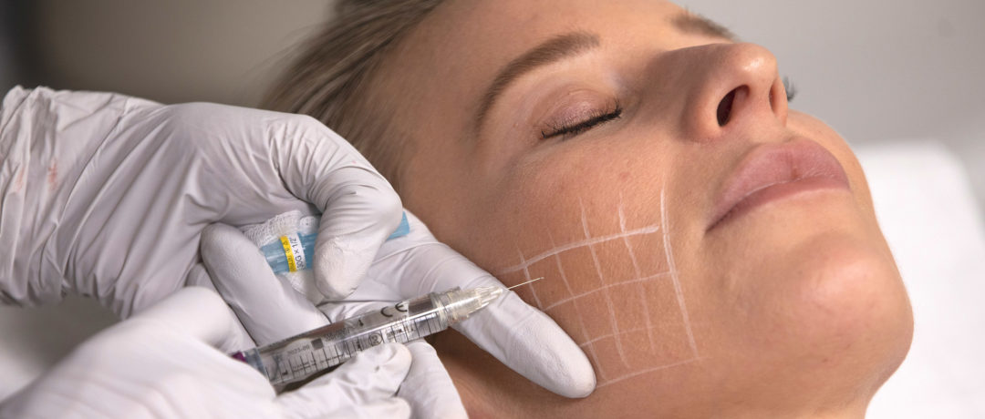 a patient having skin boosters in london at the waterhouse young clinic