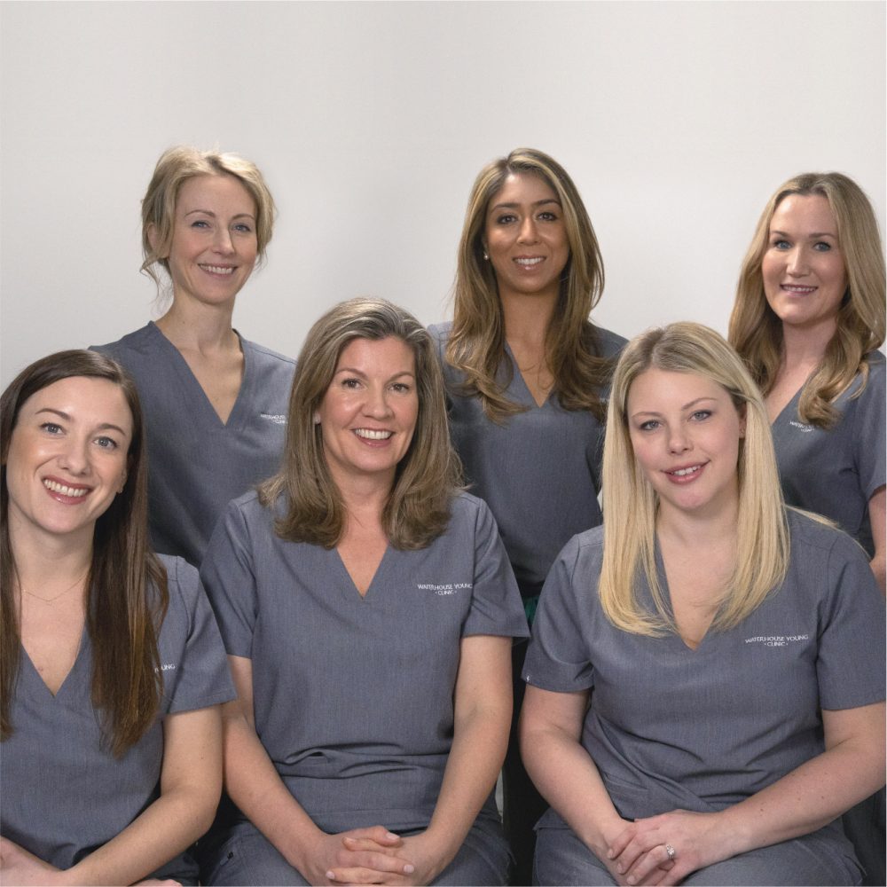 waterhouse young team photo at the skin clinic in london